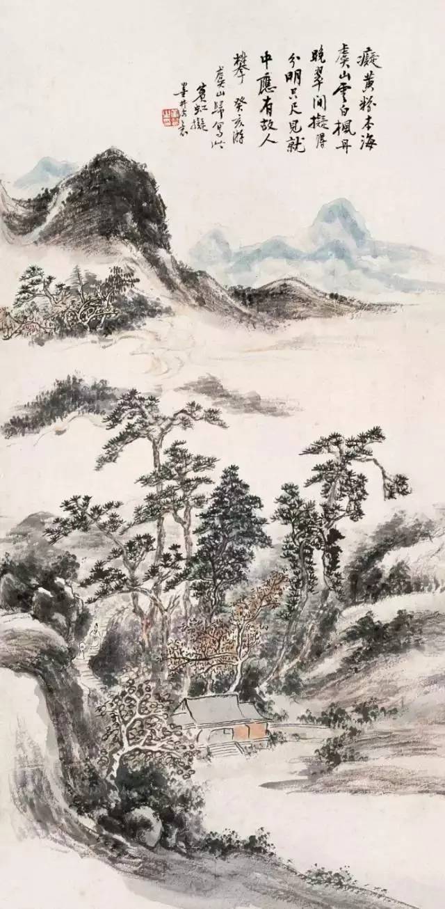 黄宾虹典范山川画高清全集，百看不厌！