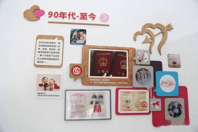 东坡区民政局婚姻登记处主任邹芳说:"制作文化墙的初衷是希望大家等待