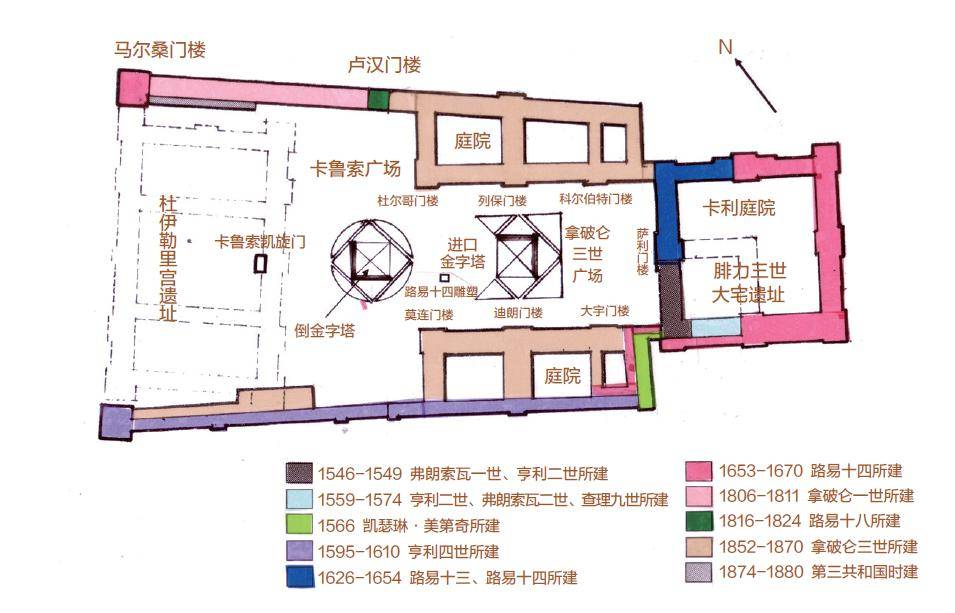 于1871年在一次社会动荡中被焚毁的杜伊勒里宫(palaisdes tuileries)