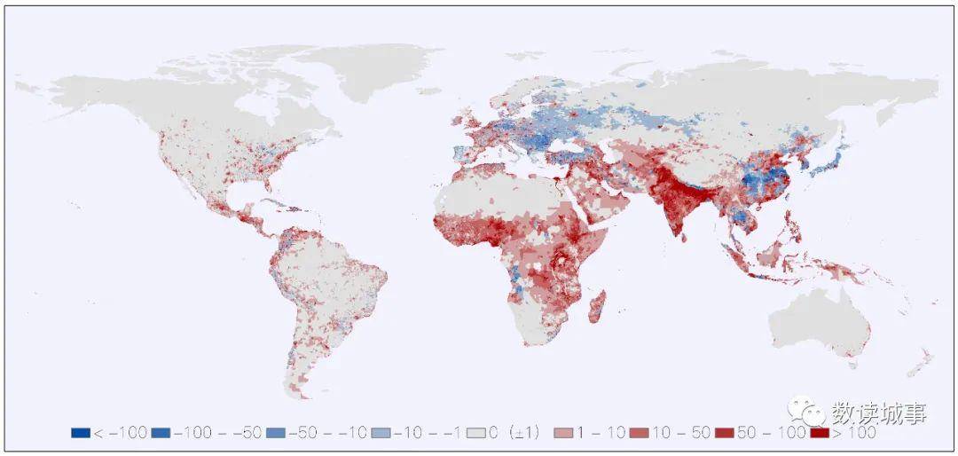 地学数据 | 扩张的世界,收缩的城市(分享世界人口密度