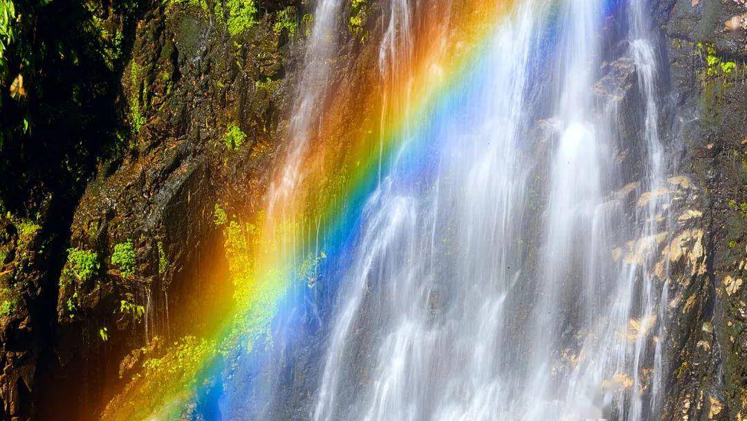 可以在水口,邂逅七彩斑斓的彩虹瀑布……可以去天街,逛井冈山夜市