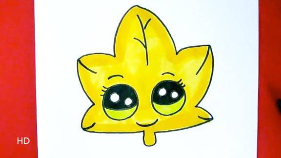 简笔画|秋天收获的颜色 简单易学的枫叶 让宝宝试试吧