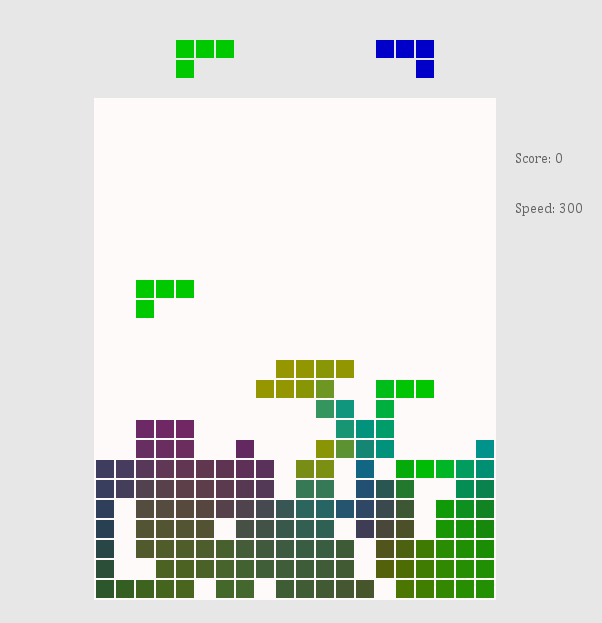 python竟能开发如此精美的俄罗斯方块