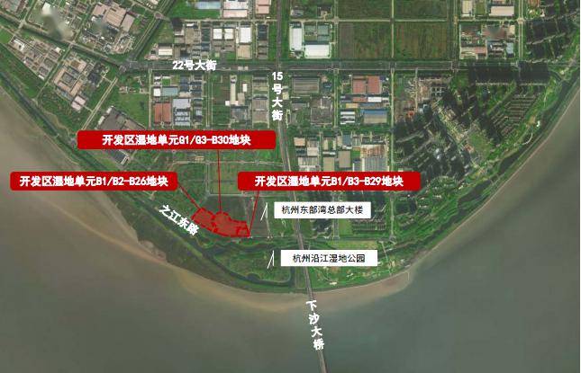 东北侧邻近下沙南互通,可以方便快速地到达主城区及周边各单元;规划