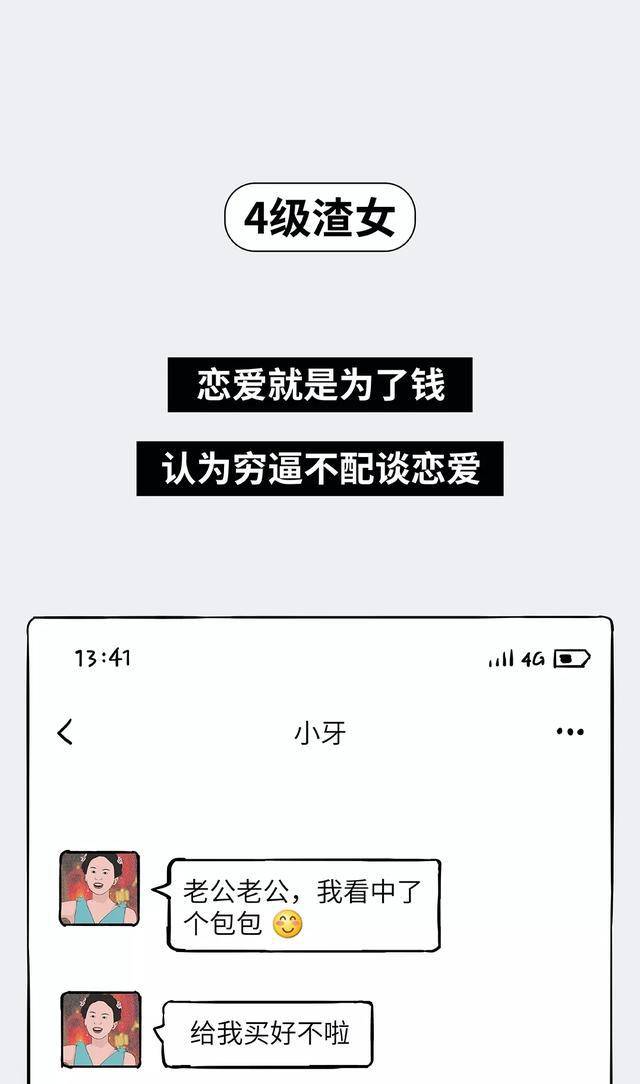 1-9级渣女图鉴,感觉自己弱爆了!(漫画)