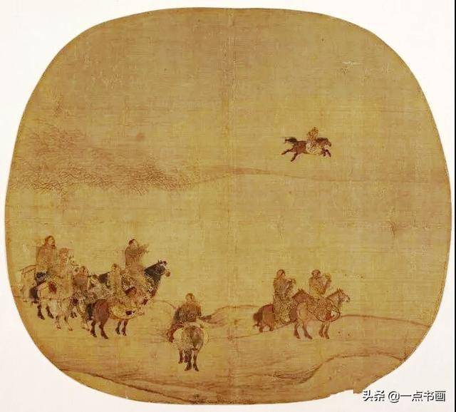 宋 陈居中《胡骑春猎图》鉴赏_胡人