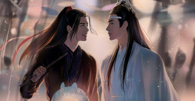 忘羡系列超唯美画集:浪迹天涯,从此并肩看彩霞,很触动