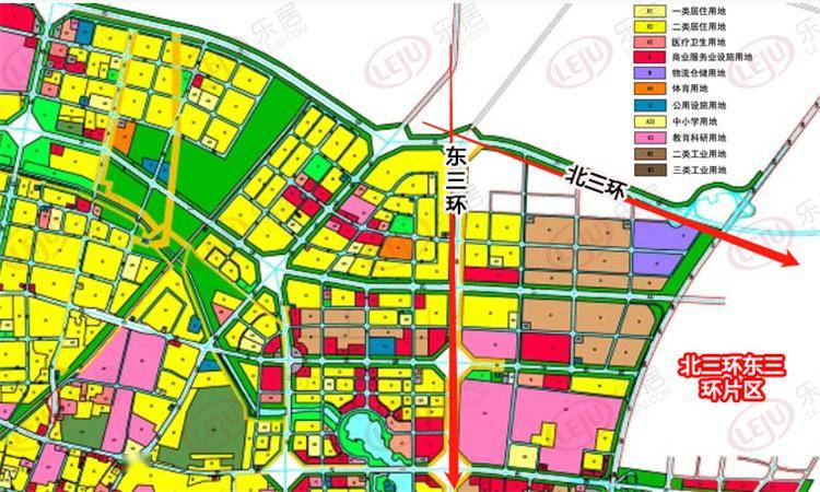 保定主城区重点区域用地布局规划变动(图)_北三环