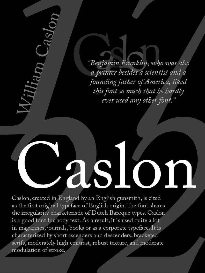 caslon(卡斯隆)