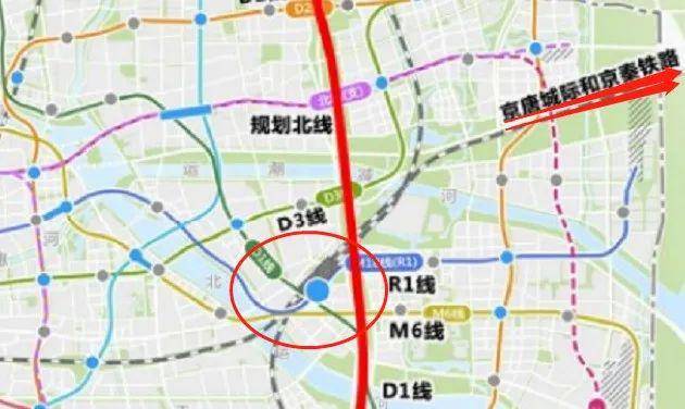 项目建成后,通州各组团间可以通过m101-104四条区域地铁接力换乘到