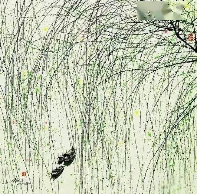 水墨画里的春天如痴如醉