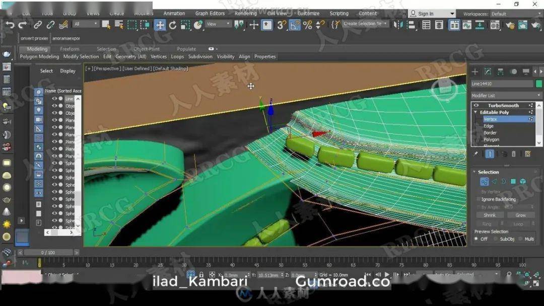 [3d设计]3dsmax实例制作50组精美3d装饰笔刷视频教程