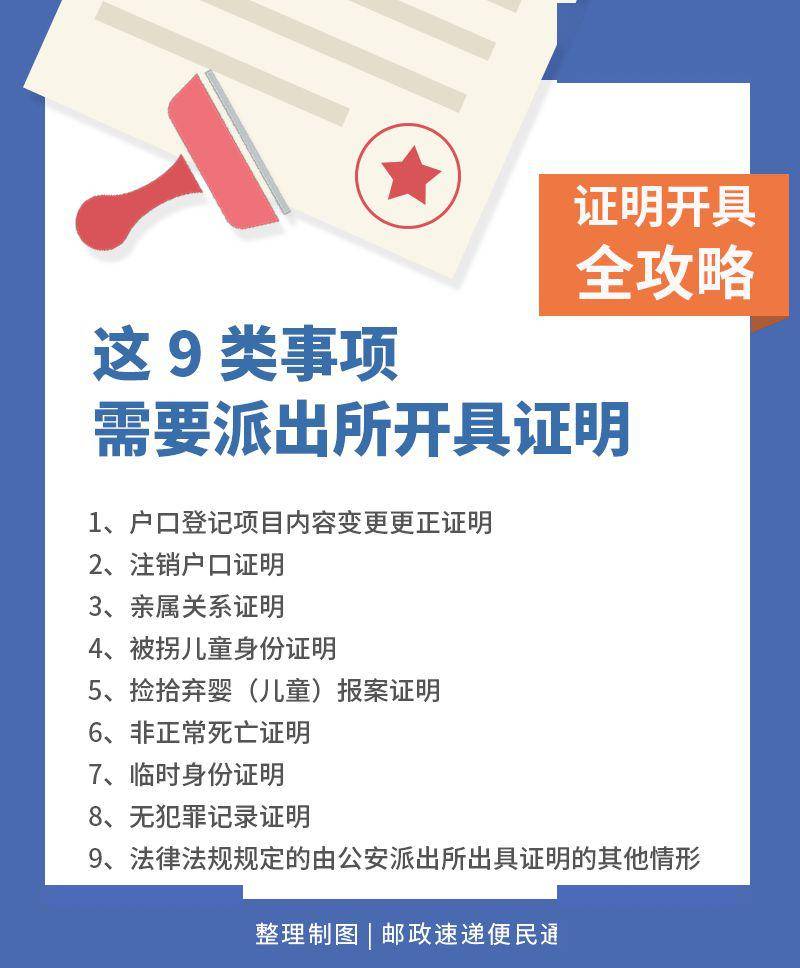 攻略收藏转需！这20类证明，派出所不再开具这9类事项证明可在派出所办理这些证明应该这样开来源：平安时