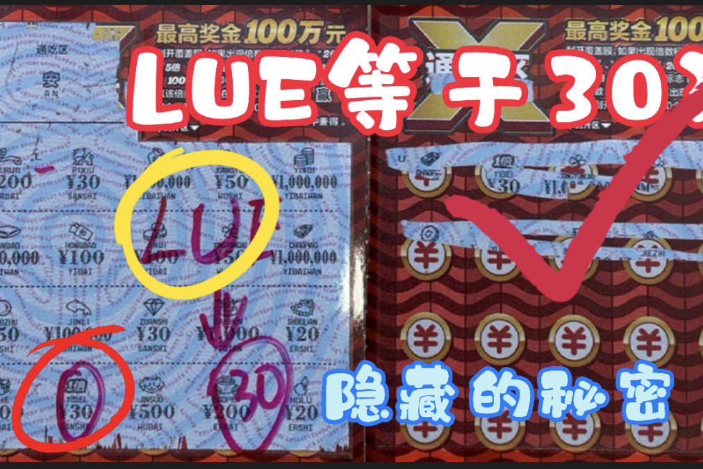 刮刮乐那些隐藏的秘密英文字母的代表你知道吗