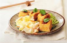 泡菜配炸豆腐，简单易做营养美味，中秋家宴做它最省事！