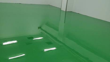 亮豹无机复合水性自流平使用效果展示