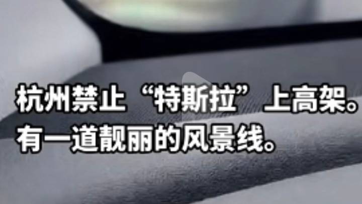 车主曝特斯拉不能上杭州高架,此事你怎么看?