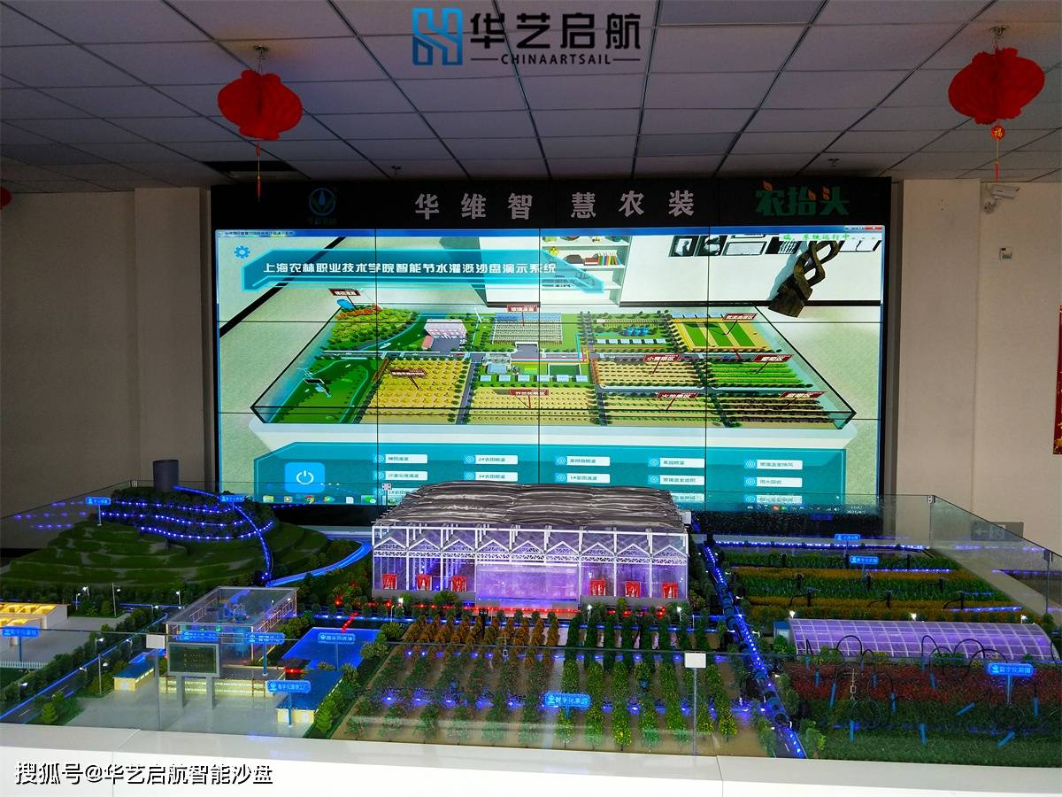 智慧农业沙盘节水灌溉演示
