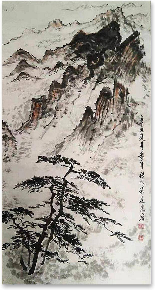 艺术家董逸泉受家族影响尽看百家书画作品,开阔眼界