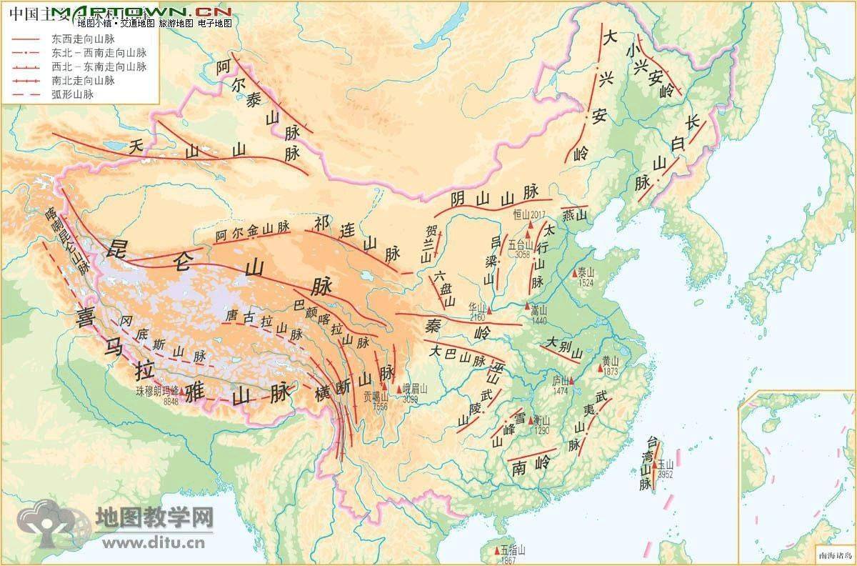 【地理】漫谈横断山 第一期——横着走的山_雪山