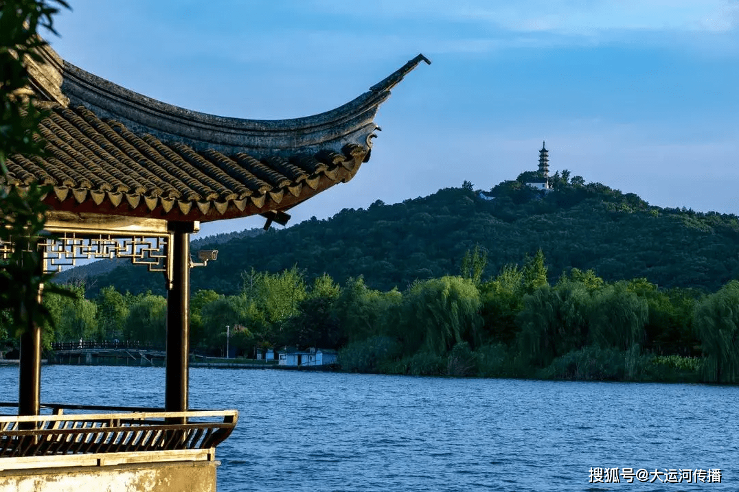 运河旅游苏州运河十景8石湖五堤石湖佳山水五堤景致美