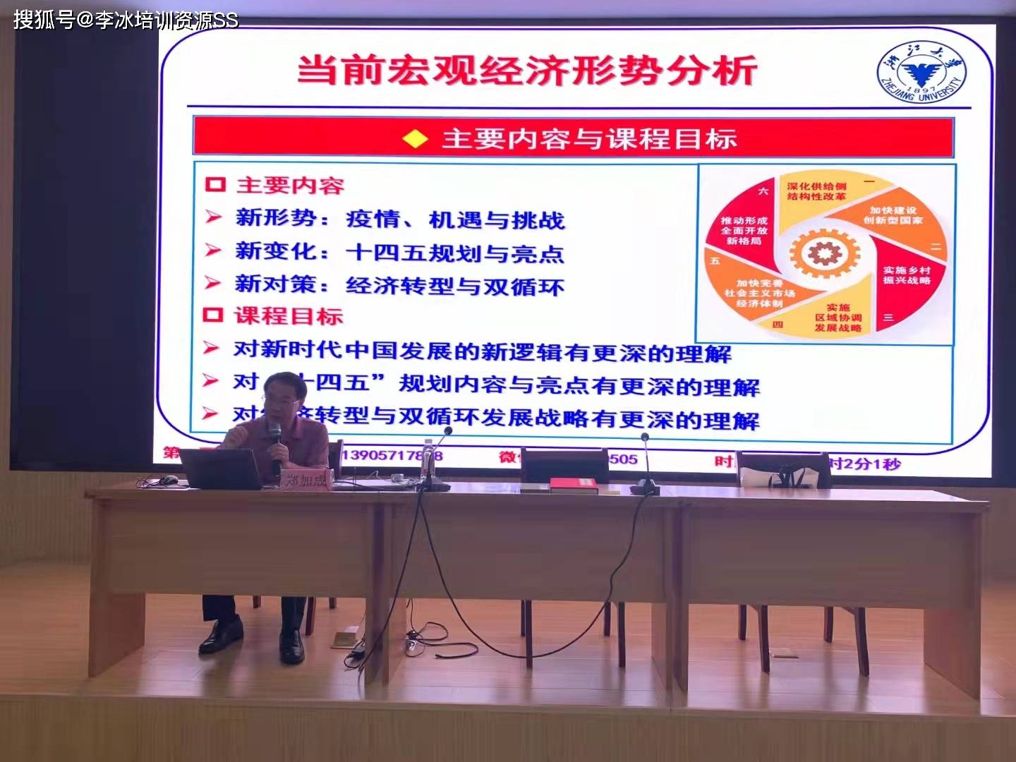 郑加成老师2021年9月10日滁州讲授当前宏观经济形势分析