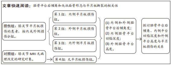 胫骨平台剖解形态与半月板扯破的相关性