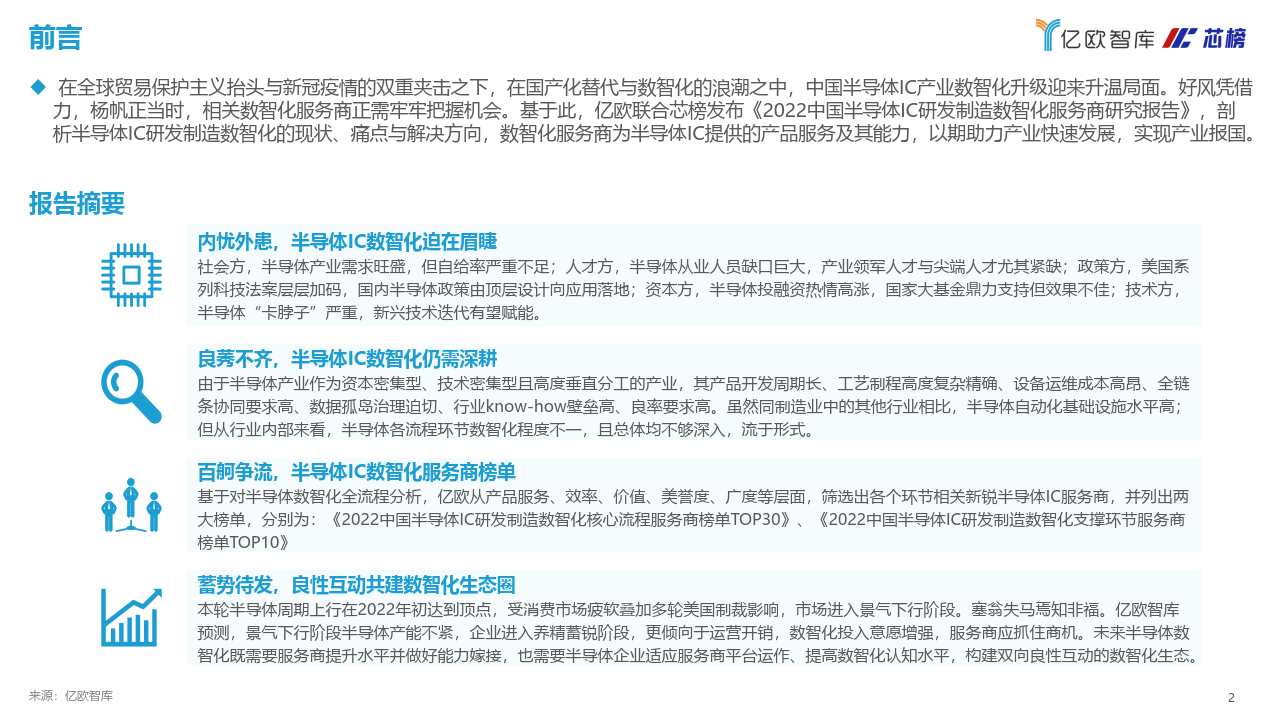 2022中国半导体IC研发造造数智化办事商研究陈述（附下载）