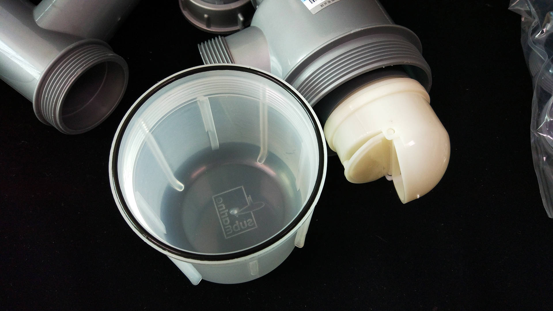 潜水艇多层防水双洗菜盆CSQ-12下水管套拆，彻底处理溢水问题