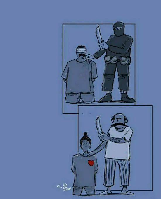 14岁伊朗少女私奔被抓回家,父亲竟用镰刀"斩首"惩罚!