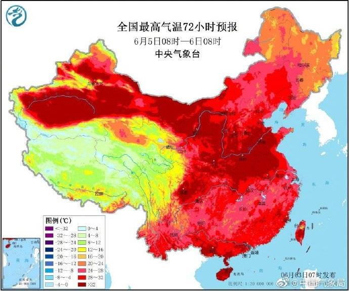 浙江|南方强降雨 不停歇 北方将迎今年来最大范围高温天