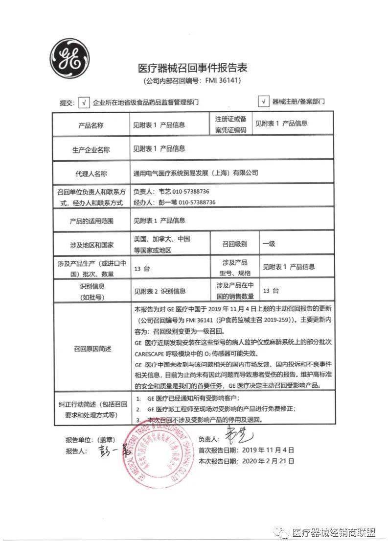 销售史赛克、飞利浦、强生......【事件】国内销售10万余件！大批巨头械企集体召回