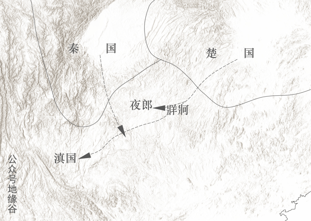 云南庄蹻入滇雕像〉