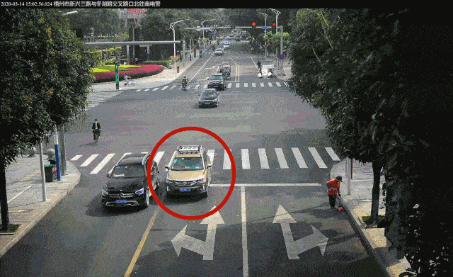 违法车牌:桂d18272违法时间:2020-3-14 01:05:10违法路段:三龙大道