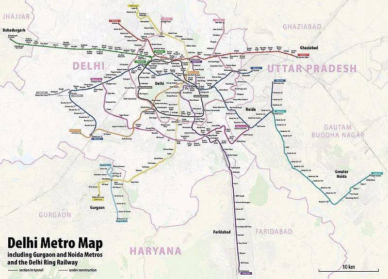 德里地铁是印度首都新德里的城市轨道交通系统,也是印度至今为止规模