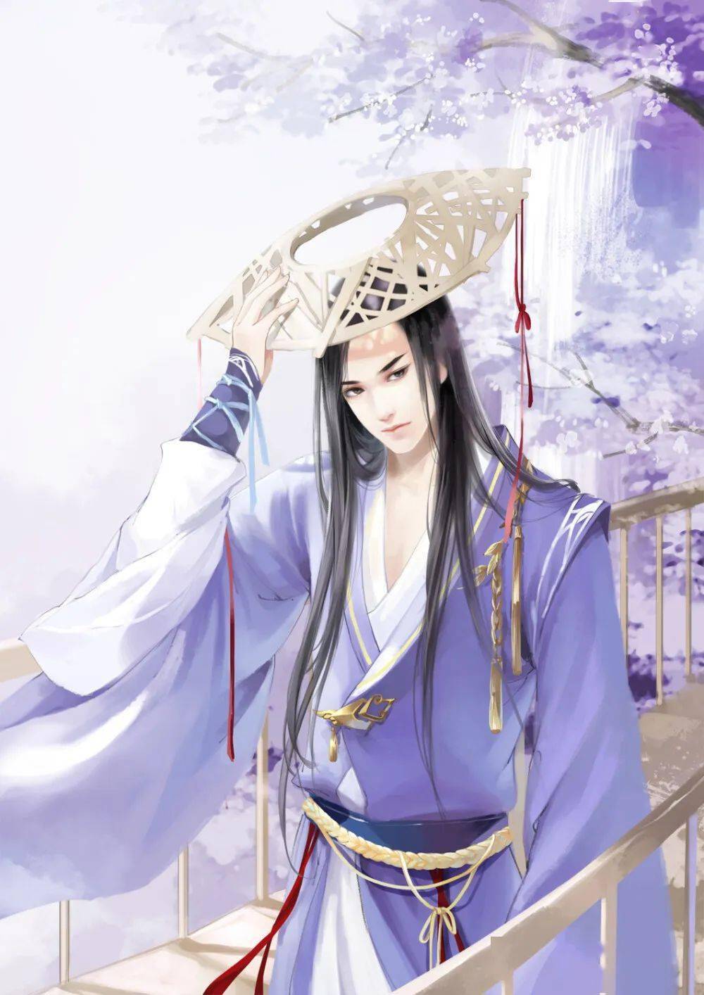 古风紫衣头像壁纸