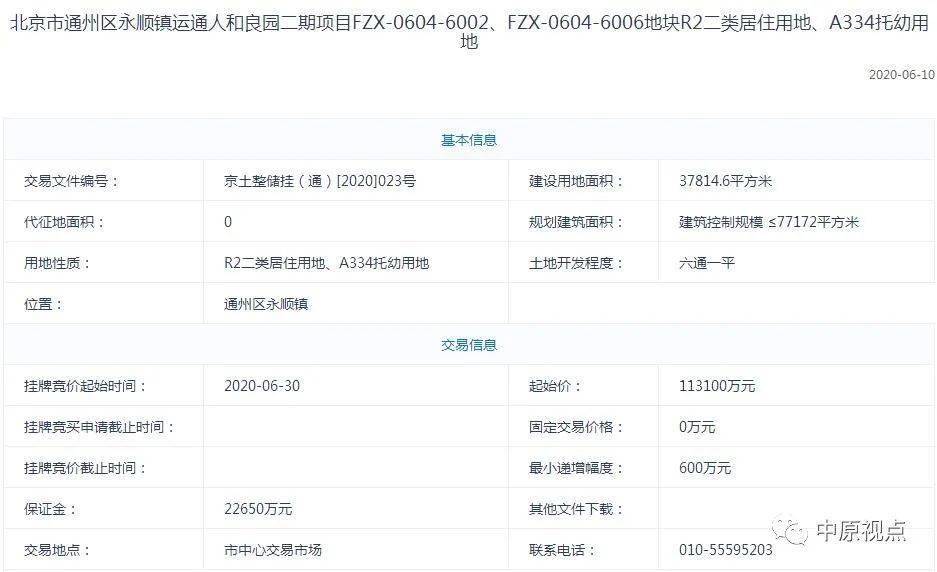 阔别1个多月北京挂出3宗非限竞房用地,起始总价51.26亿元