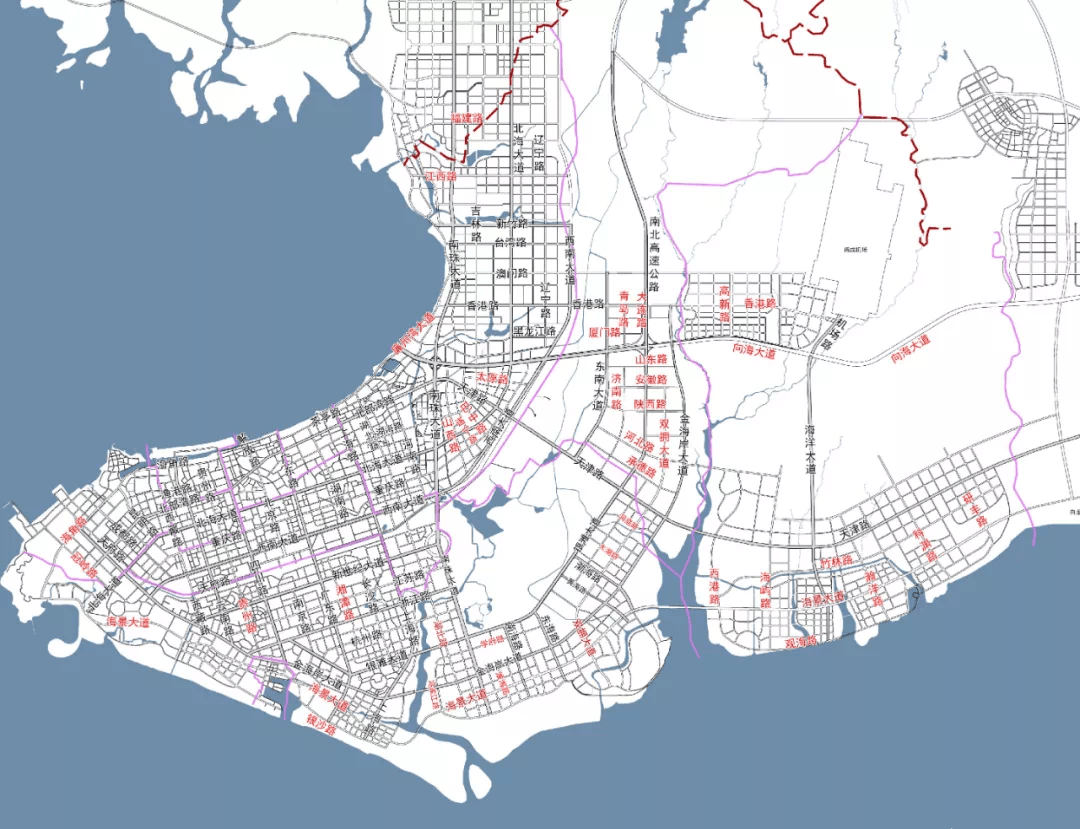 北海路名大调整海景大道改叫廉州湾大道