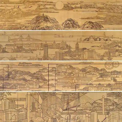 本土艺术家22天绘就68幅作品为南通西站壁画添彩南通元素
