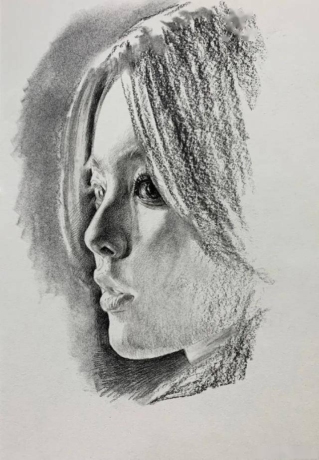素描光影掌握得太好了画谁像谁肖战热巴刘亦菲眼神看醉了
