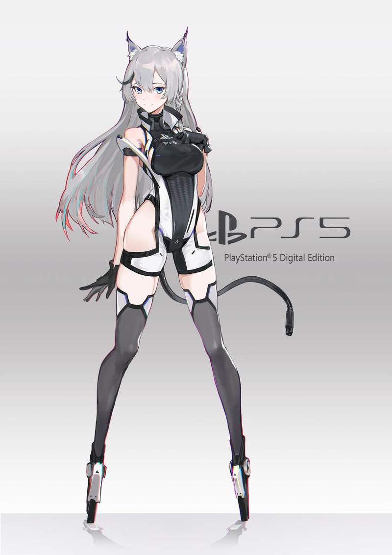 ps5拟人化:主机妹子香喷喷,画师极力创作的每一位角色