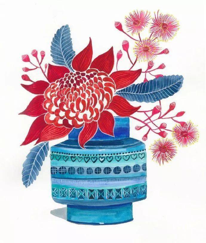 植物插画 | 一组花卉插画作品欣赏!