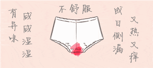 内裤上,那些恶心的