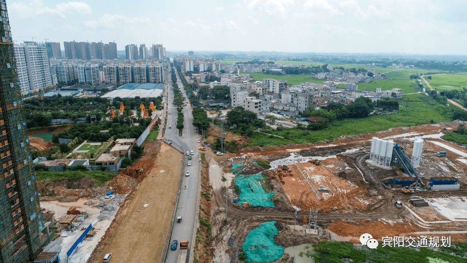 航拍!宾阳东环路扩建及立交桥最新进度,预计春节前将正式通车!