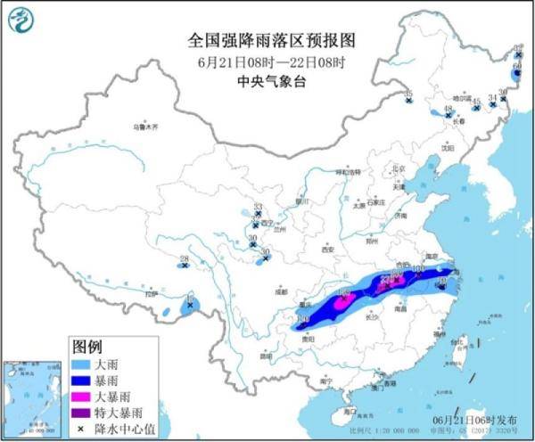 地区|暴雨黄色预警继续发布！全国10省市有大到暴雨