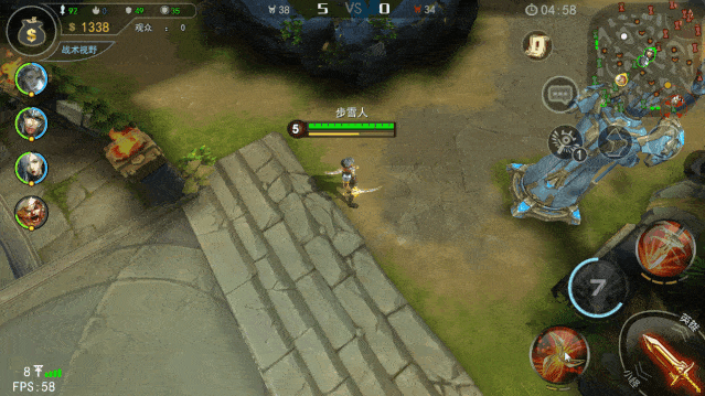 三技能——旋刃  注:上图不代表最终品质,请以游戏内实战效果为准.