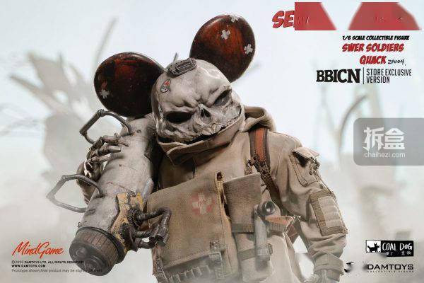BBICN限定】DAMTOYS x COALDOG煤厂黑狗1/6 MindGame 5周年限量店铺版