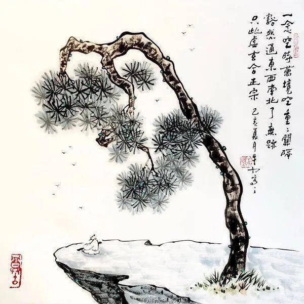 换个角度看生活,牛力的水墨禅意画