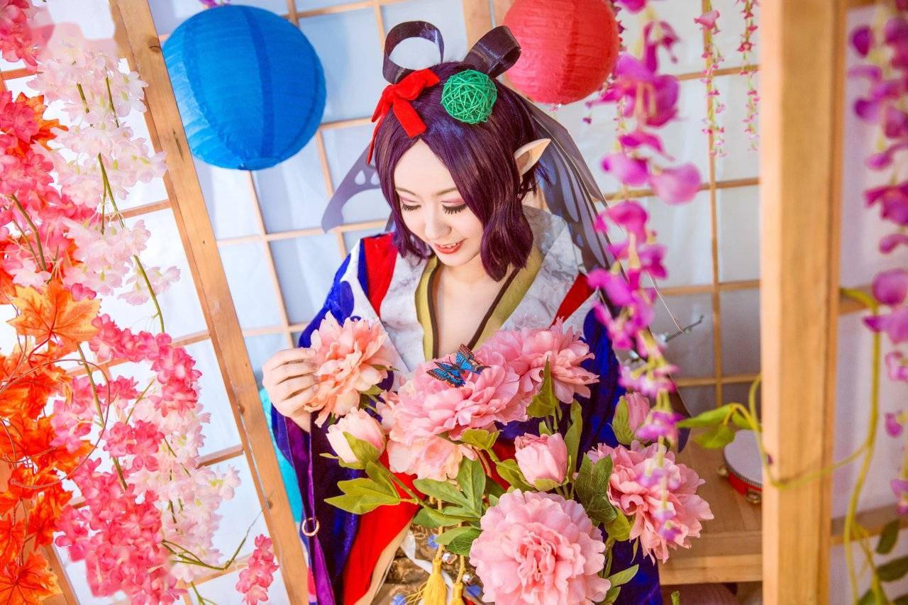 阴阳师蝴蝶精cosplay
