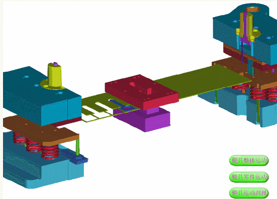 43张复杂模具的动态图,模具运动结构直观展现